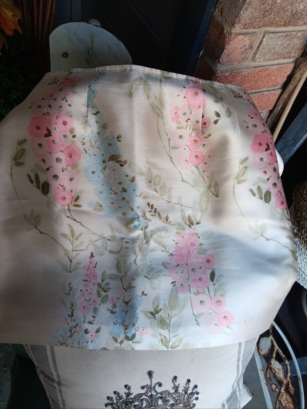 Vintage Rickie Freeman For Teri Jon 100% Silk Floral Jacket Skirt Set Size 6 - Picture 6 of 7
